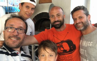 Gemellaggi. Pizza biancazzurra e divertimento al Refenero