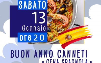 Cena spagnola sabato 13 gennaio. Al Via a Tavola col Dragone 2018