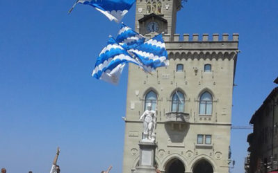 Spettacolo e tradizione. Weekend a San Marino per gli sbandieratori dei Canneti