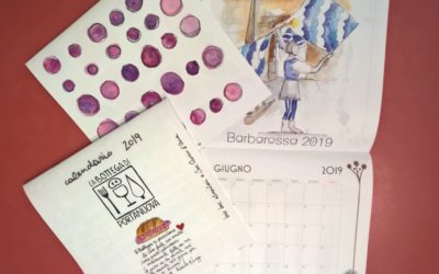 Un calendario per chi ama San Quirico dalla Bottega di Portanuova. E a giugno ci sono i Canneti ad acquarelli