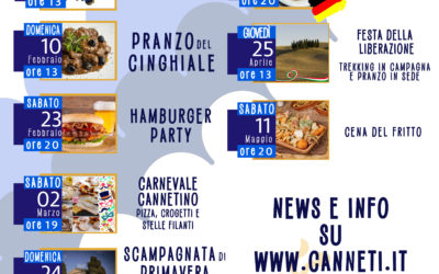 A Tavola col Dragone 2019. Ecco tutti gli appuntamenti in sede da febbraio a maggio