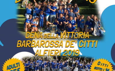 Cena della Vittoria Barbarossa de’ Citti Alfieri 2019 Sabato 28 settembre. Ecco il menù!