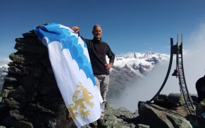 Sempre più in alto Canneti. Maurizio Franci porta la bandiera biancazzurra sulla vetta del Monte Rosa