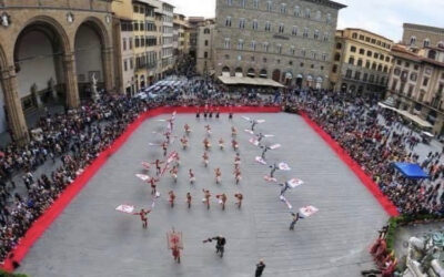 Canneti al Trofeo Marzocco. 1 maggio a Firenze: le bandiere biancazzurre tornano a solcare il cielo di Piazza della Signoria