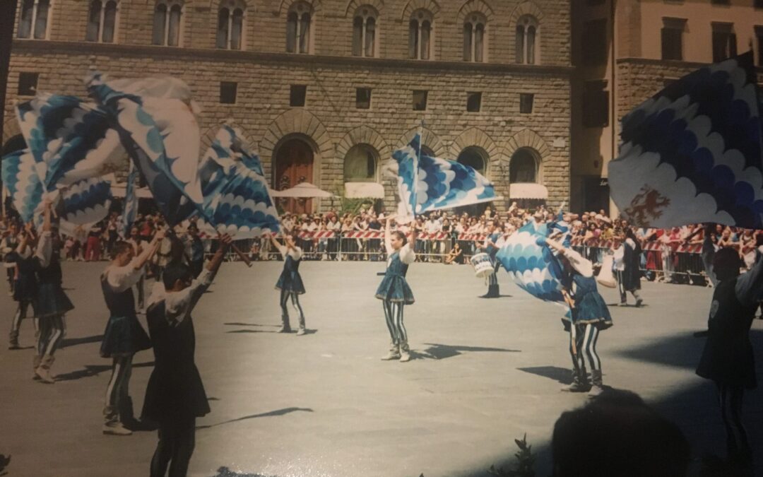 Nel 2001 i Canneti a Firenze per il campionato storico coreografico. E Giani finì nell’Urlo del Drago