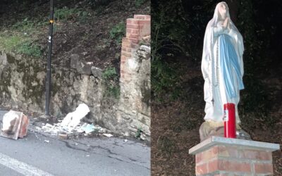 Distrutta la madonnina di Via dei Canneti, probabile atto vandalico. Denuncia contro ignoti del sindaco di San Quirico