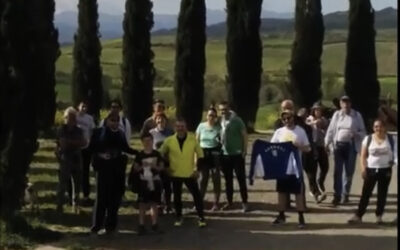 Camminata cannetina del 25 aprile: cipressini e Val d’Orcia, le immagini dal drone biancazzurro