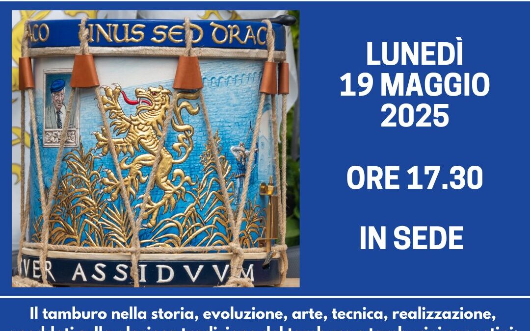Il tamburo dei Canneti. Workshop Il Bianco e l’Azzurro, lunedì 19 maggio