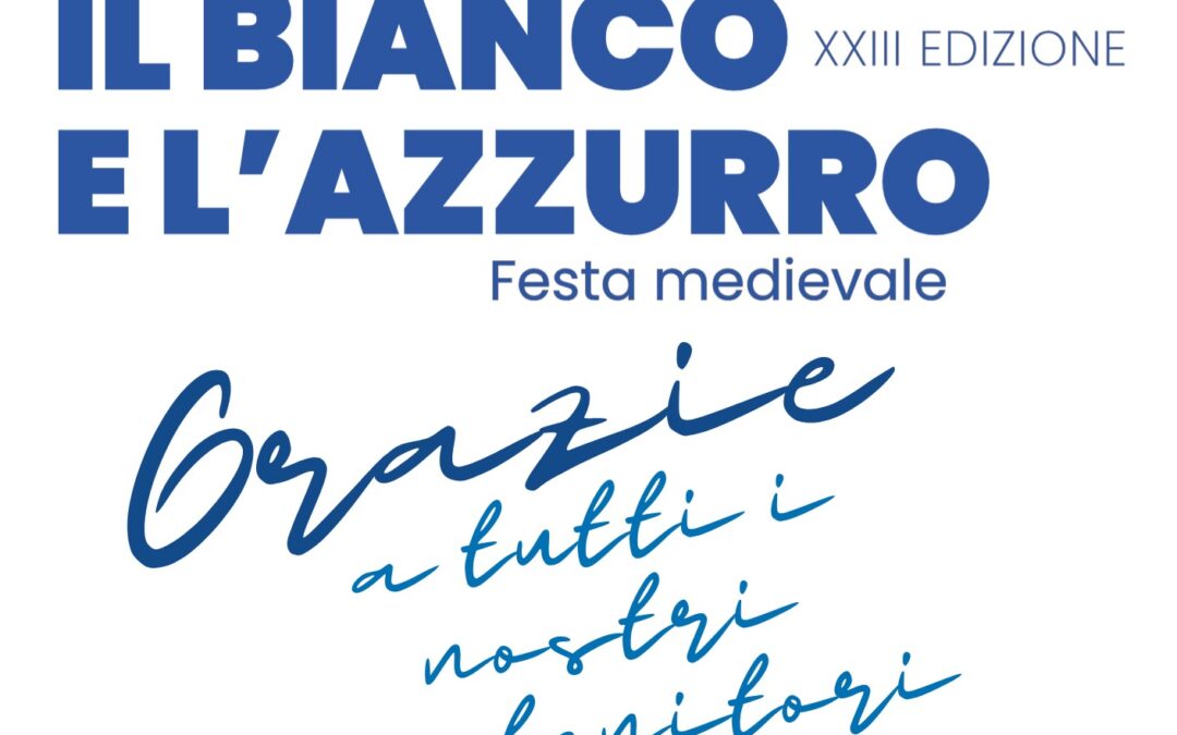Il Bianco e l’Azzurro 2026: Grazie a tutti nostri sostenitori